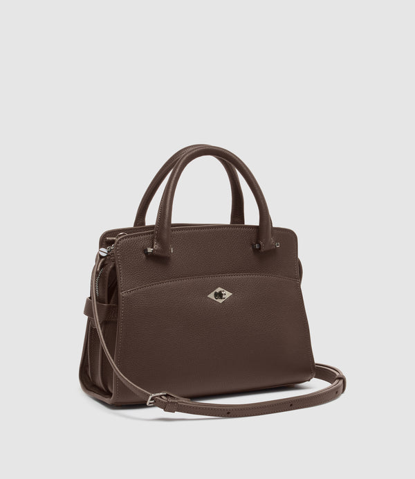 Private Eye Mini Soft Grain Leather Café