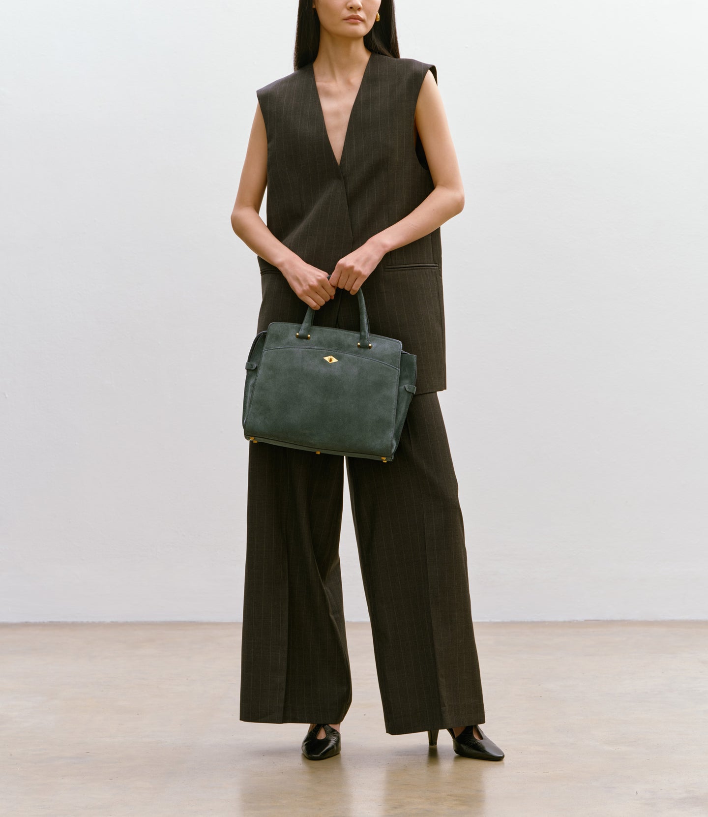 Private Eye Slim Suede Emerald