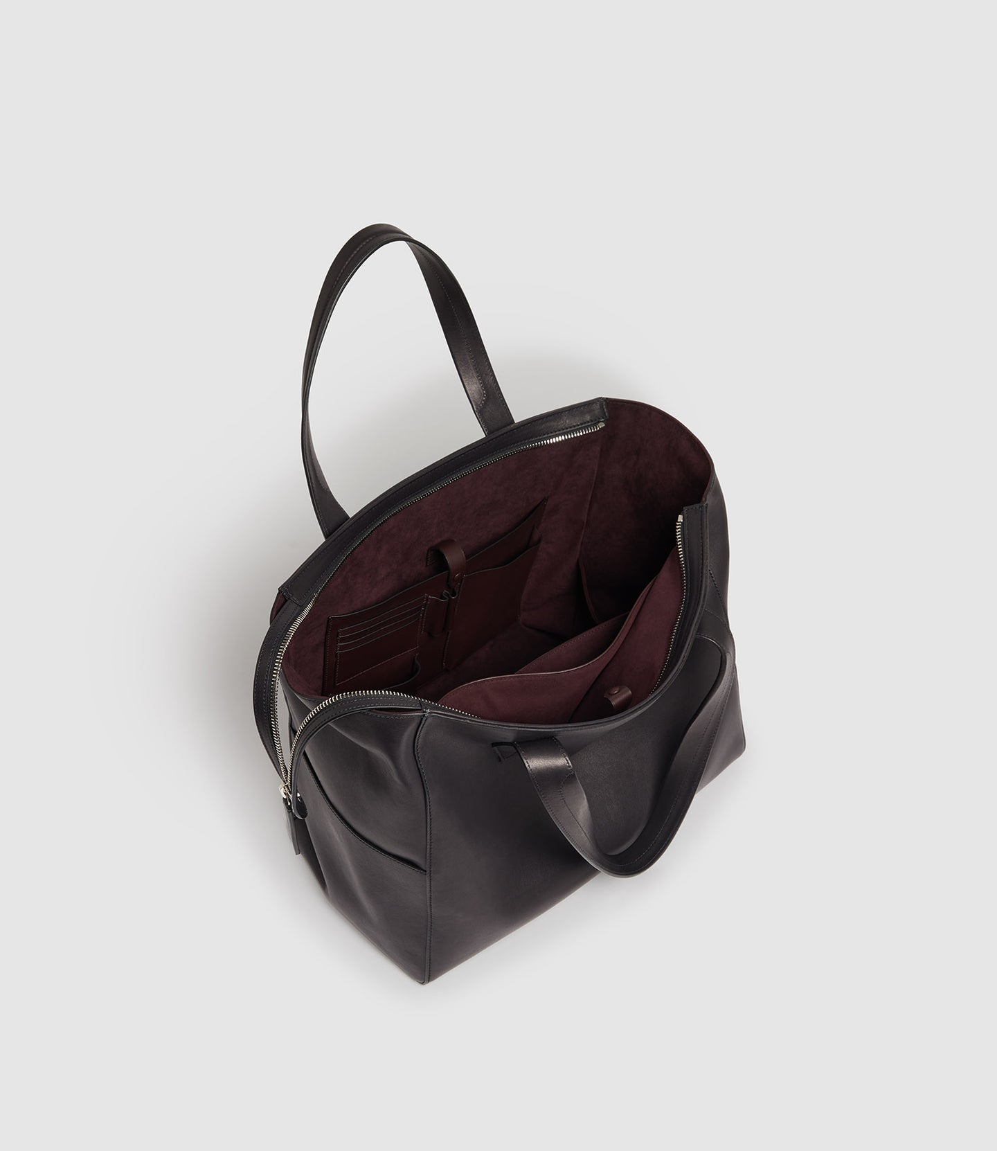 Passerby East-West Supple Calfskin Black