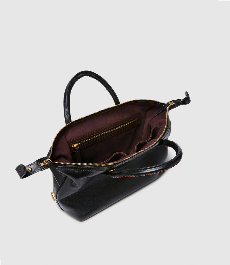 Vérité City Small Elvis Black with Cognac