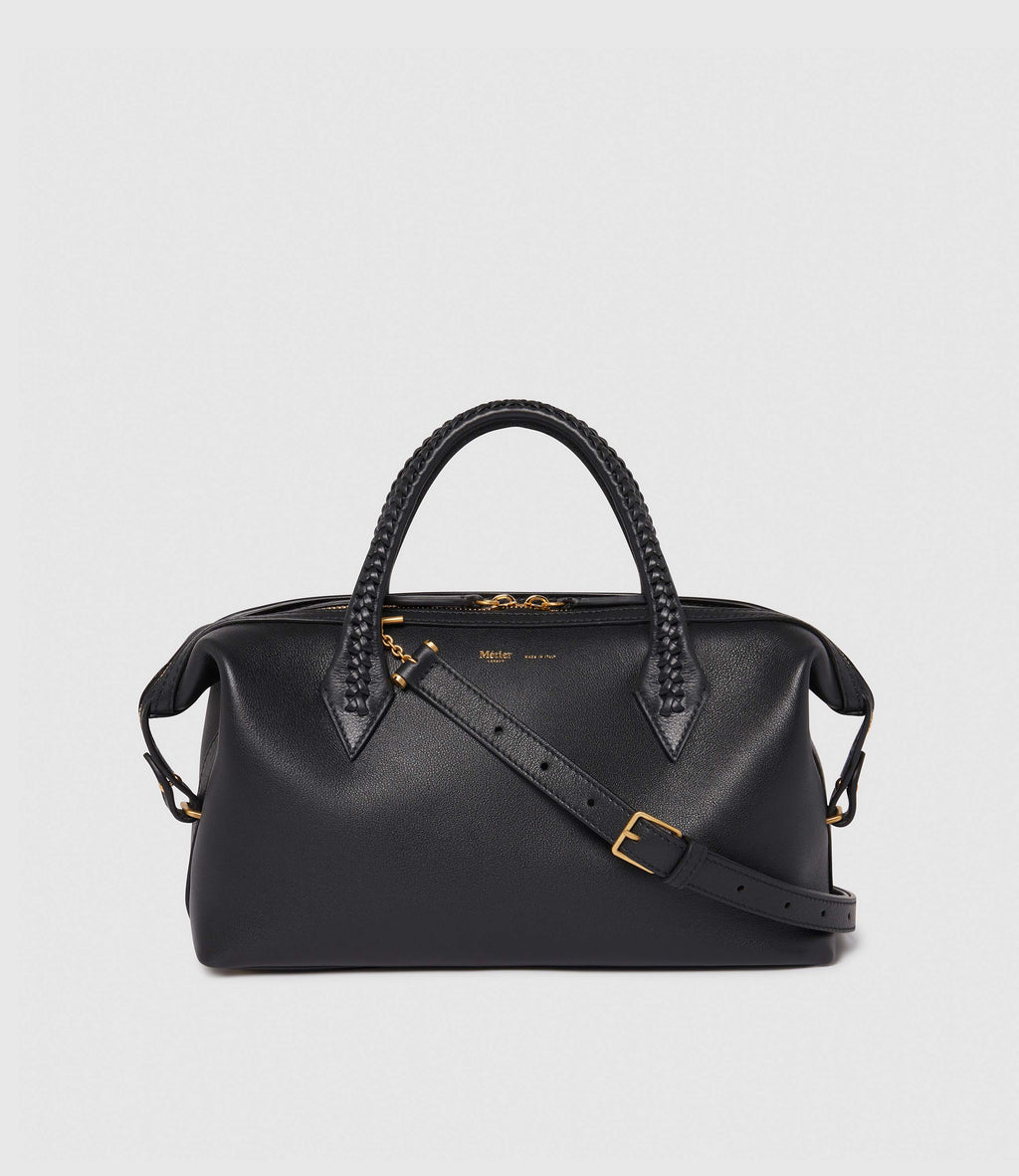 Métier Women's Small Handbag Black Leather