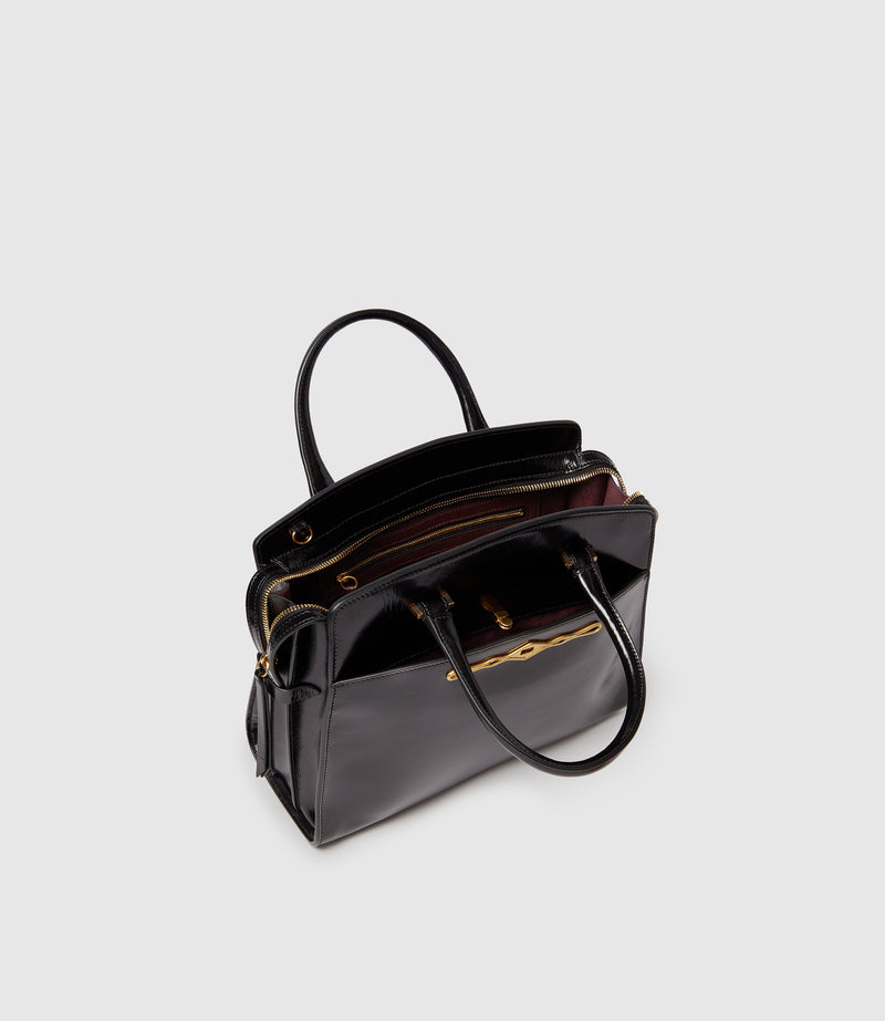 Fernando Jorge | Métier Private Eye Slim Glossy Calfskin Black