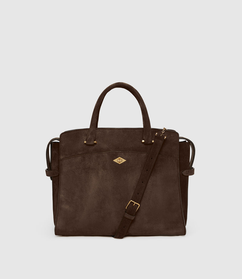 Private Eye Slim Suede Chocolate