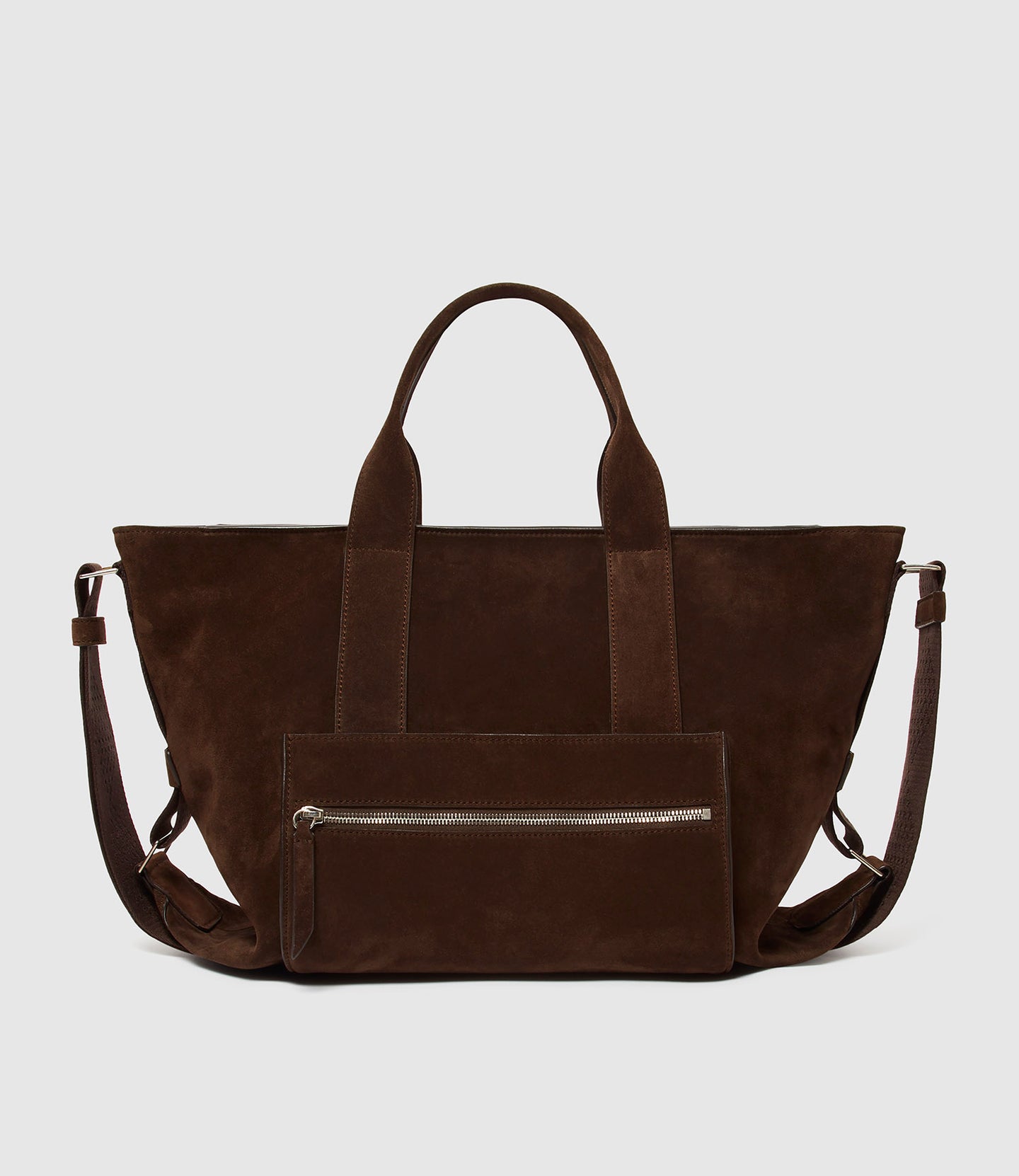 Racer Tote Suede Chocolate