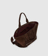 Racer Tote Suede Chocolate