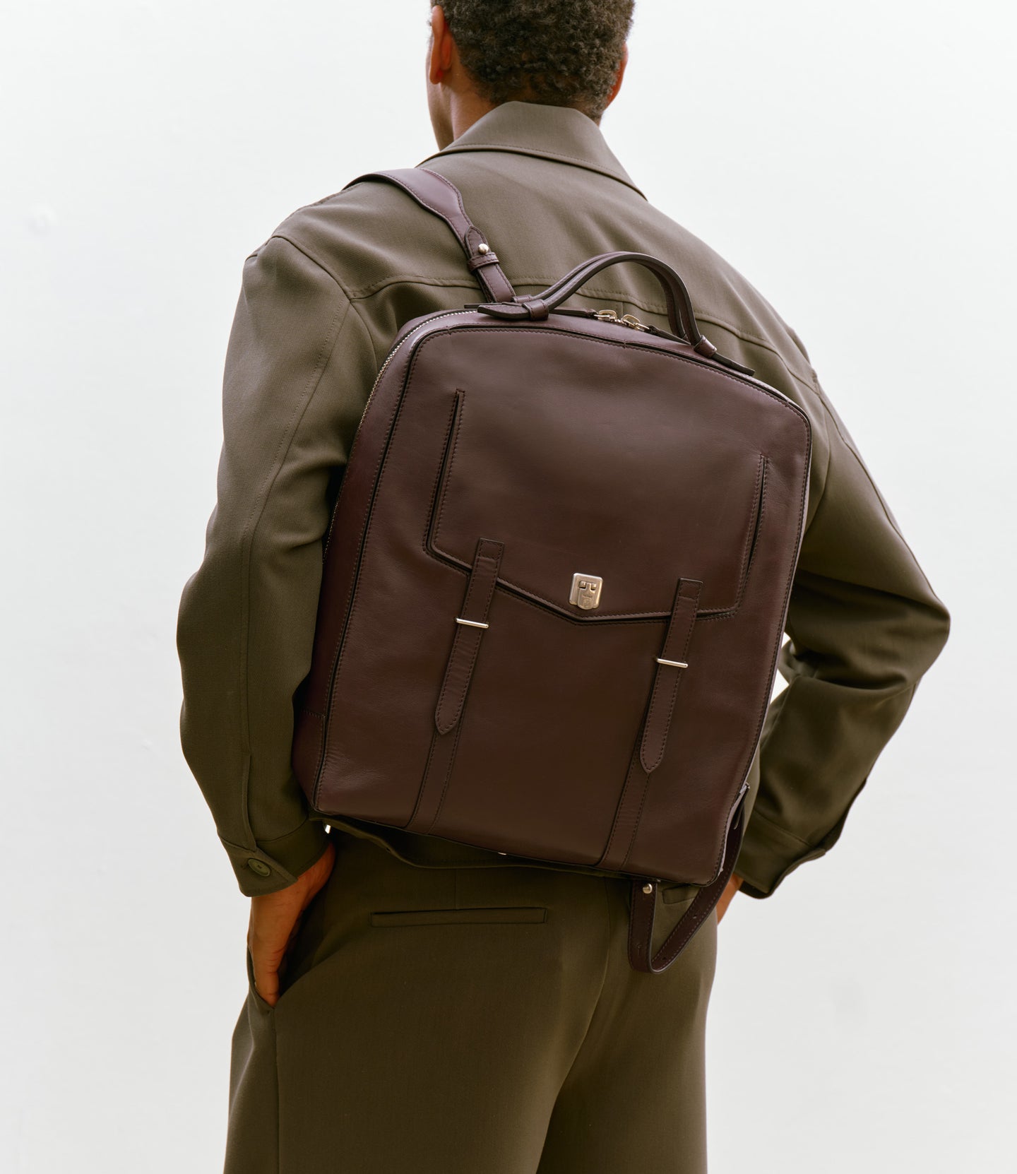 Rider Backpack Rodeo Calfskin Maduro Brown