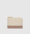 Westman Atelier By Métier Petite Makeup Pouch Natural Linen with Desert