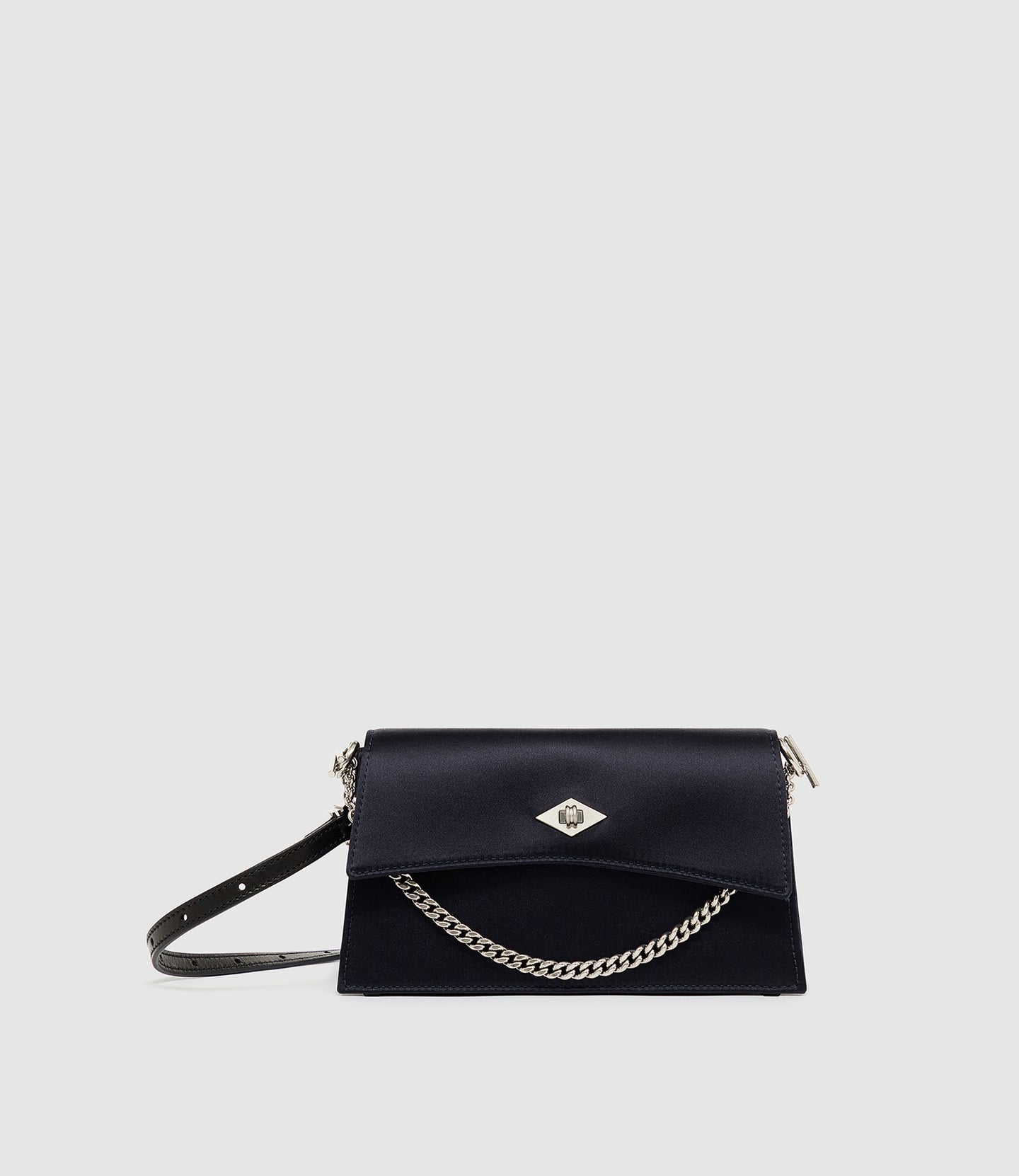 Roma Mini Clutch Silk Satin Navy