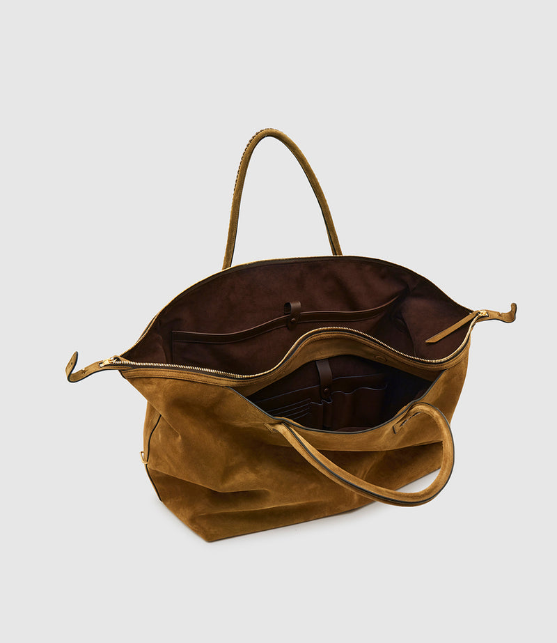 Métier Women’s Weekend Bag Tan Suede