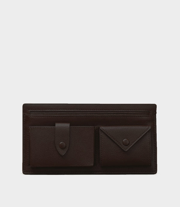 Inside Out Wallet Buffalo Cacao