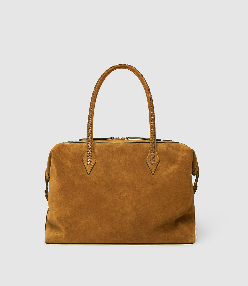 Métier Perriand All Day Handmade Italian Leather Day Bag Suede ...