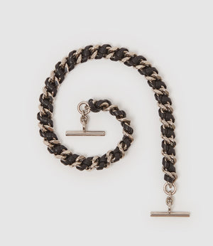 Small Chain Strap Elvis Black with Silver Hardware