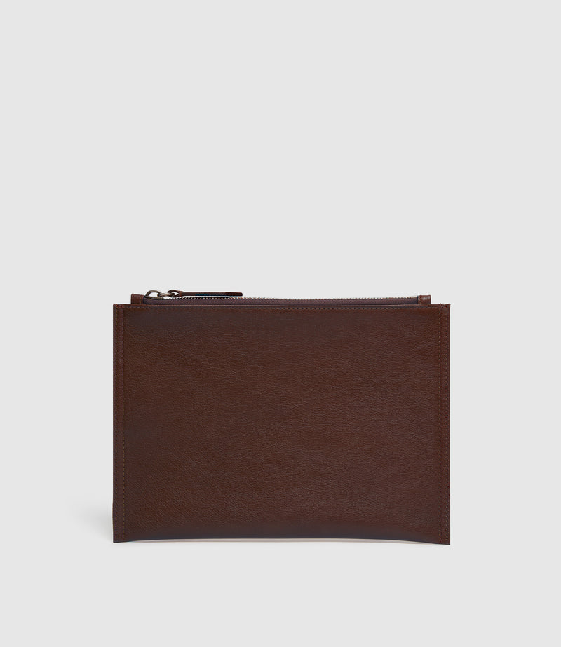 Small Flat Pouch Elvis Walnut