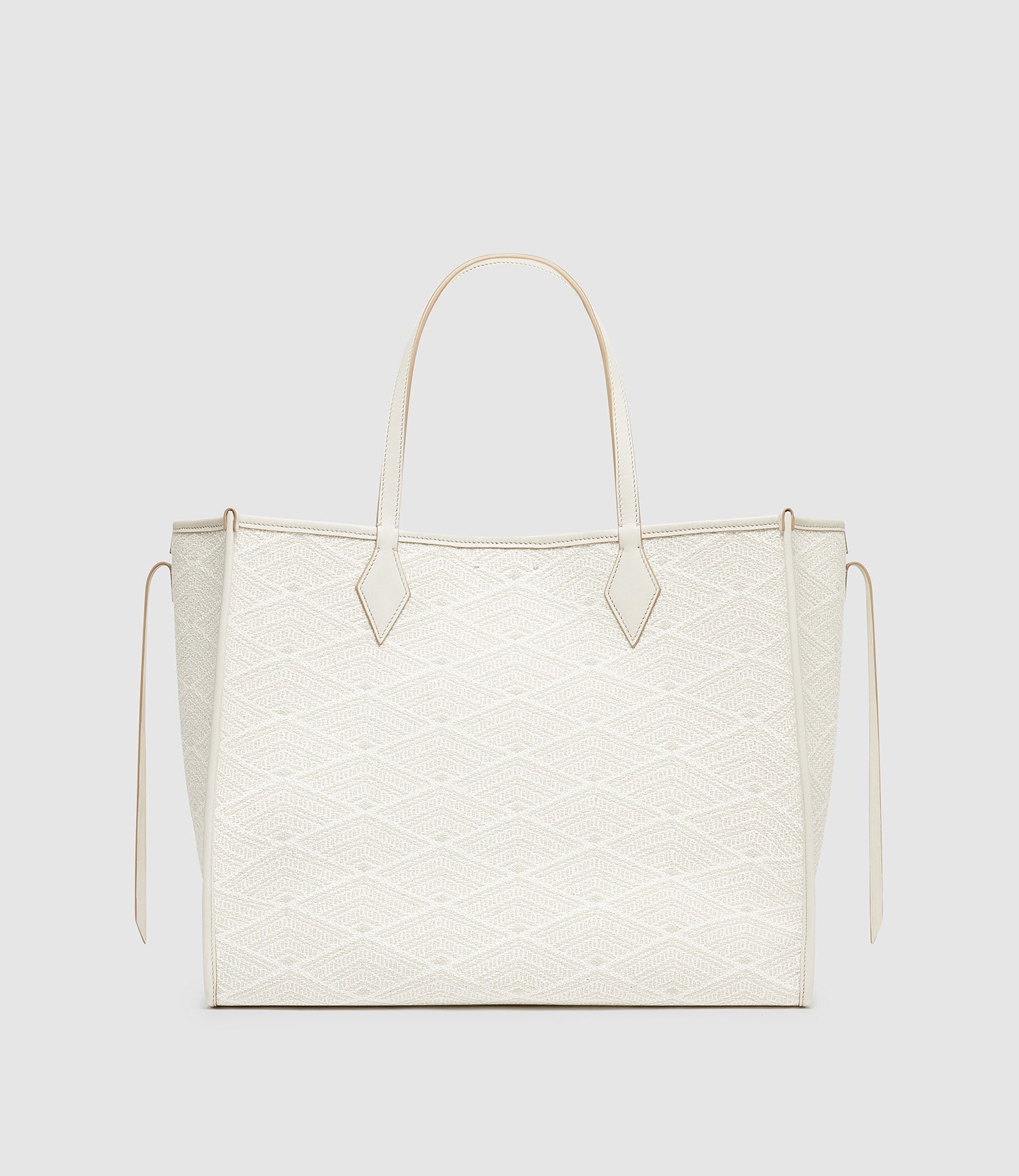 Chameleon 41 Oversized Diamond Jacquard Bianco