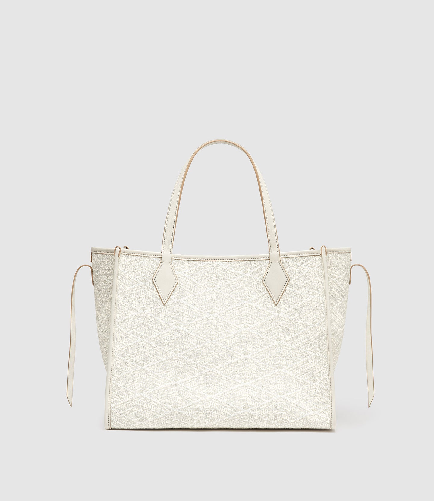 Chameleon 34 Oversized Diamond Jacquard Grey with Bianco