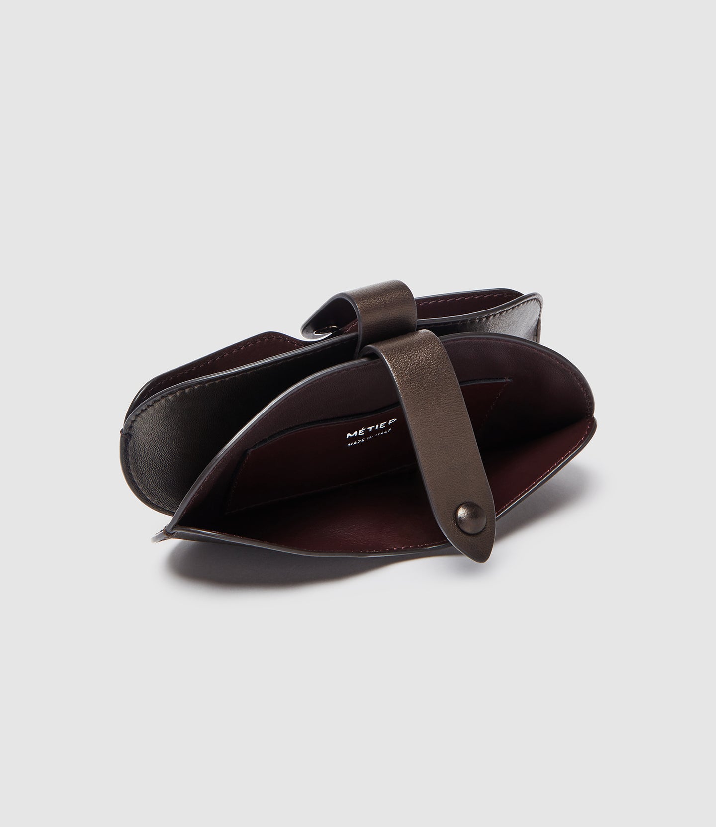 Glasses Case Double Buttery Nappa Cacao