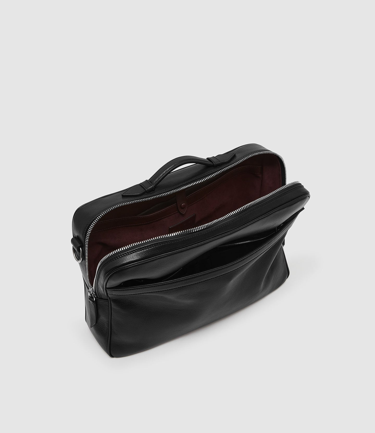 Wanderer Slim Briefcase Buffalo Black
