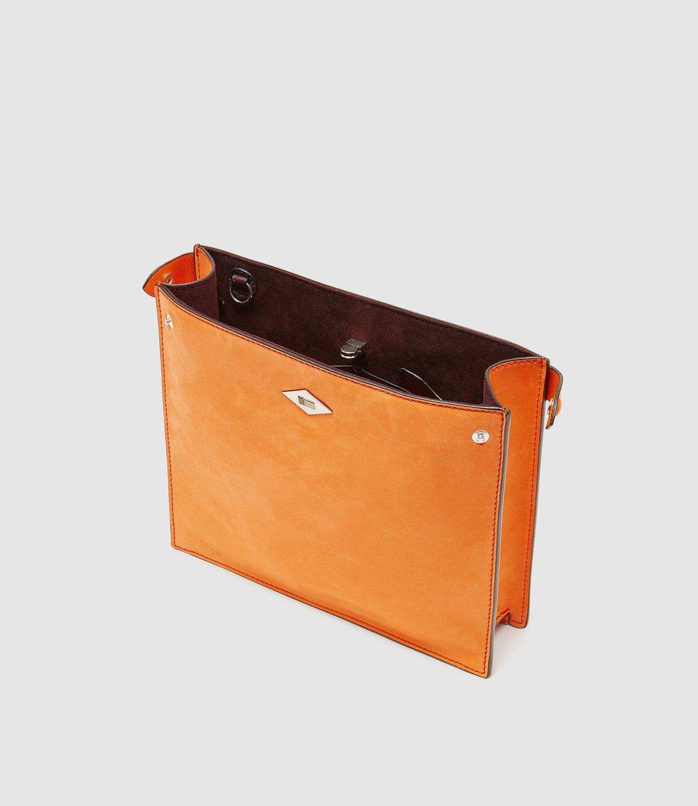 Stowaway Crossbody Nubuck Tangerine