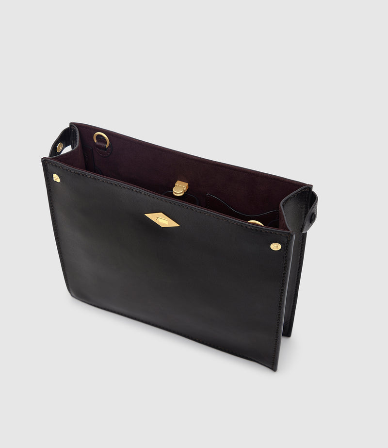 Stowaway Crossbody Buttery Nappa Black