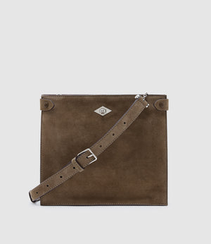 Stowaway Crossbody Suede Clay