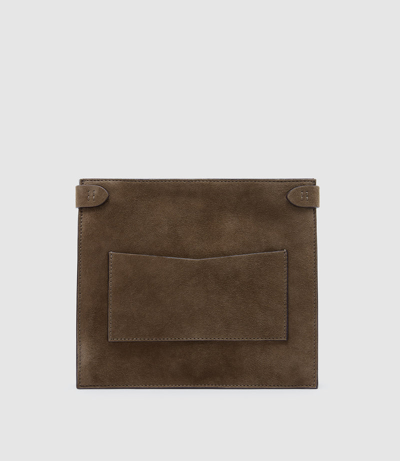 Stowaway Crossbody Suede Clay