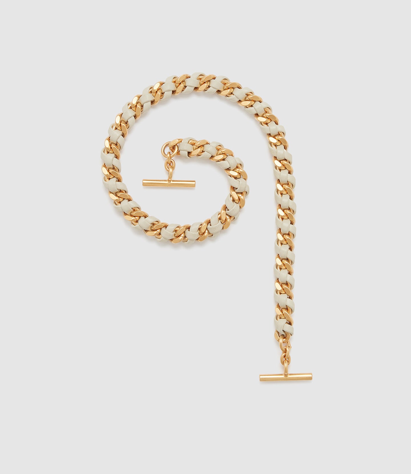 Small Chain Strap Buttery Nappa Crème with Gold Hardware