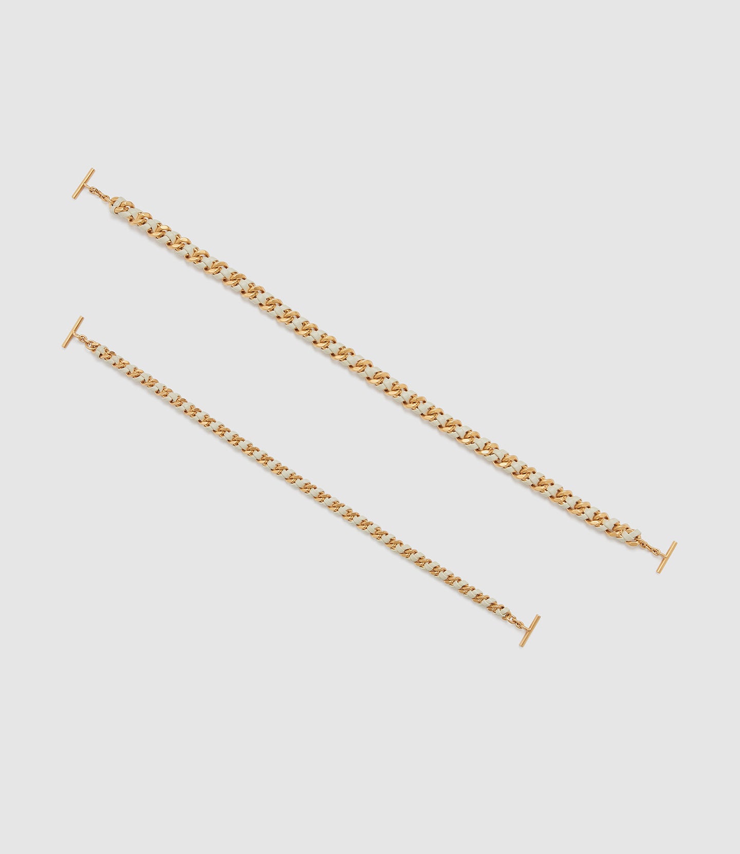 Small Chain Strap Buttery Nappa Crème with Gold Hardware