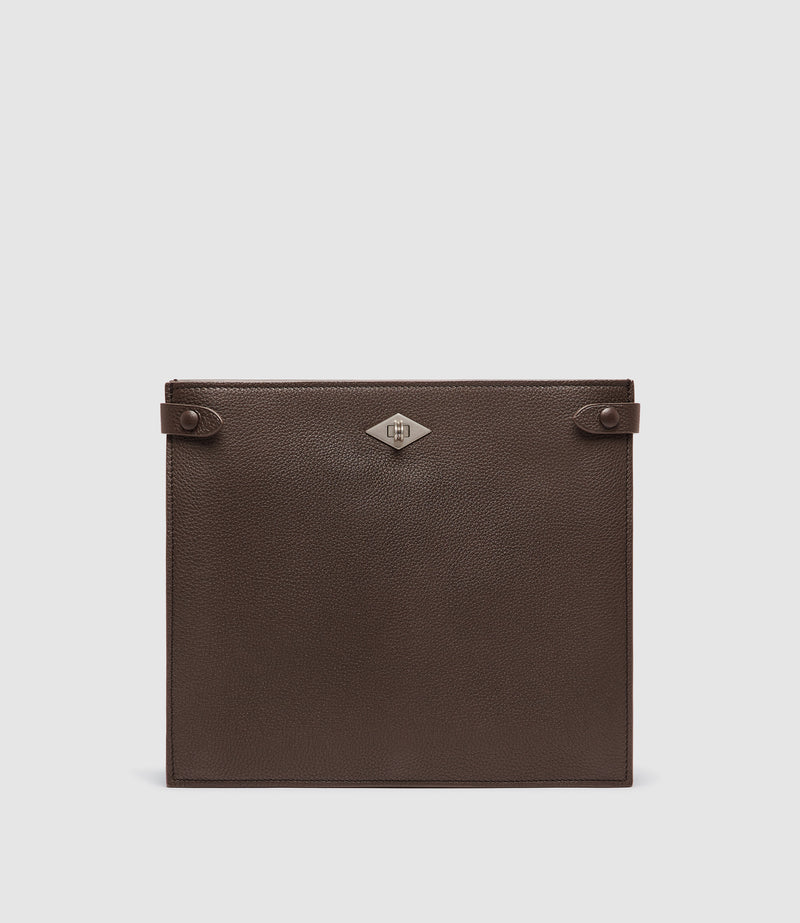 Stowaway Crossbody Soft Grain Leather Café