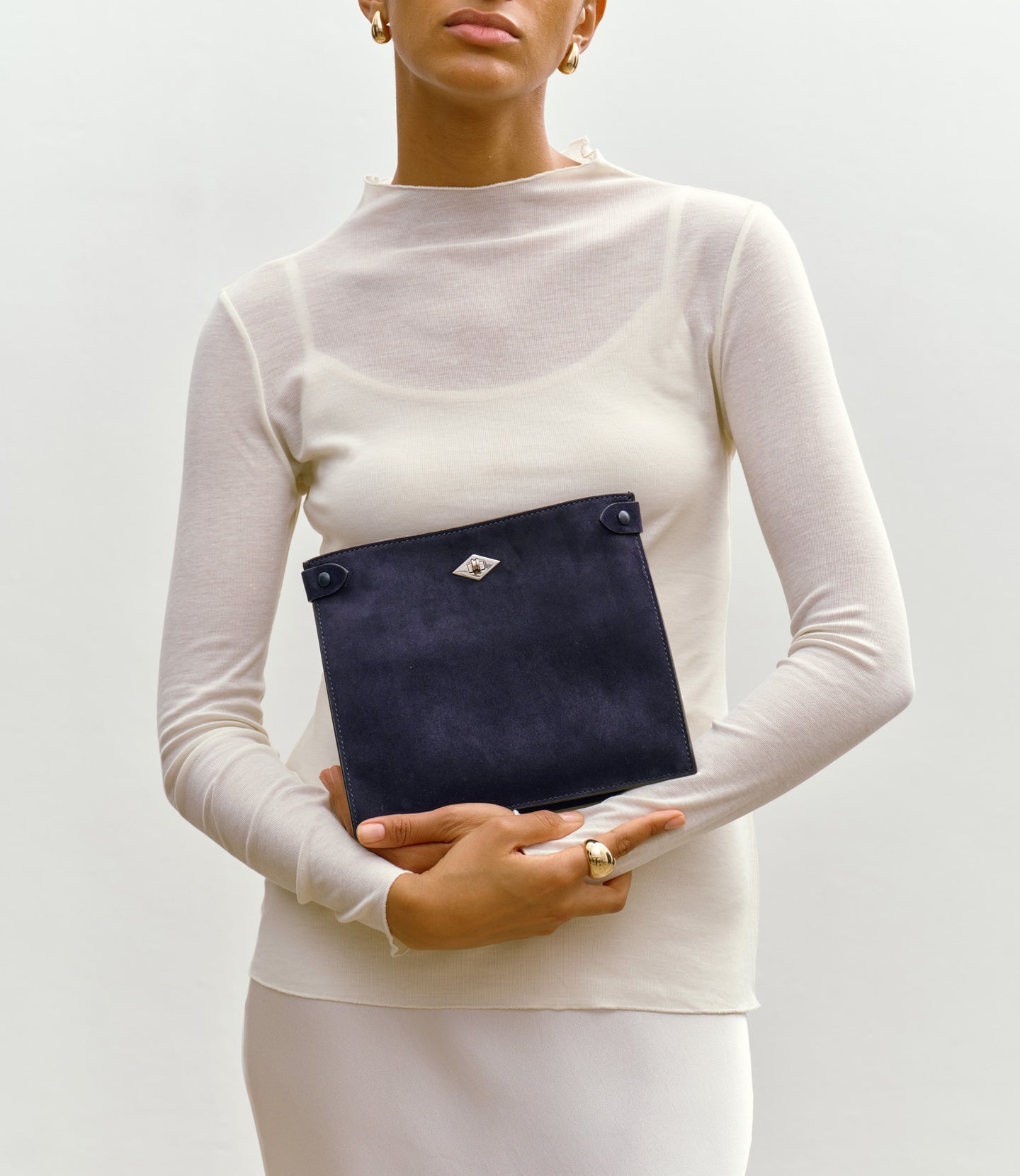 Stowaway Crossbody Buttery Suede Midnight
