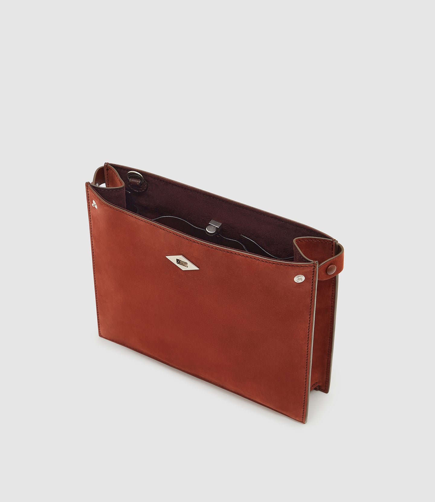 Stowaway Crossbody Nubuck Rust