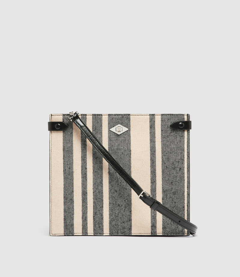 Stowaway Crossbody Mod Stripe With Elvis Black