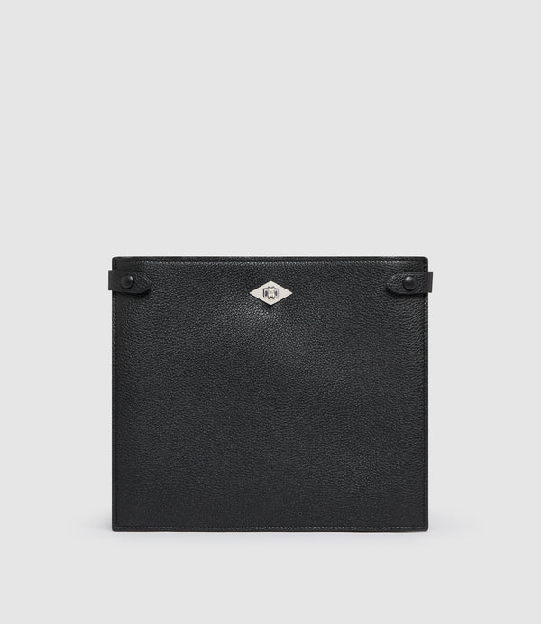 Stowaway Crossbody Soft Grain Leather Black