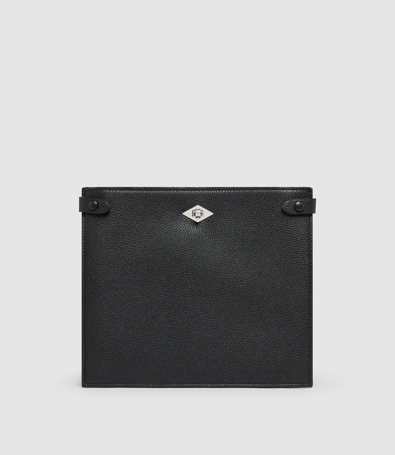 Stowaway Crossbody Soft Grain Leather Black