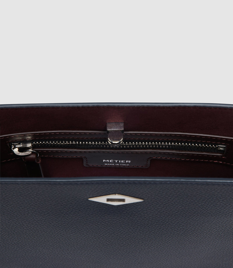 Stowaway Crossbody Soft Grain Leather Midnight