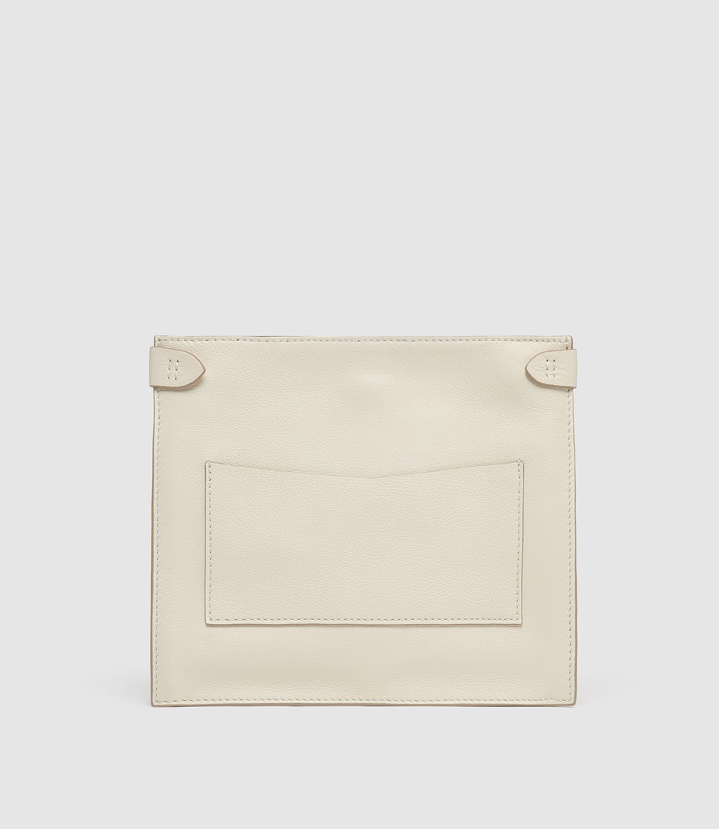 Stowaway Crossbody Smooth Calfskin White Sand with Silver Hardware