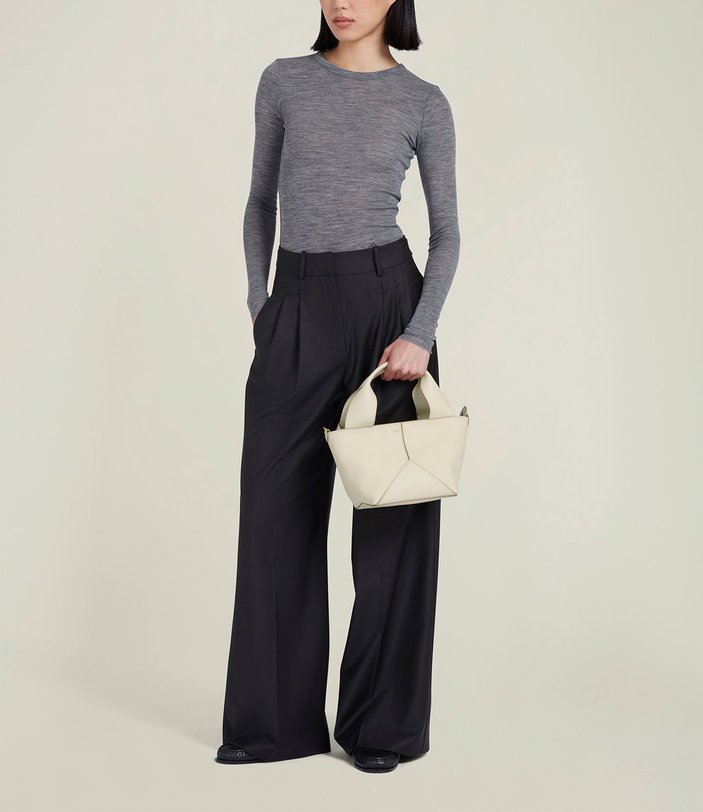 Market Mini Smooth Calfskin White Sand