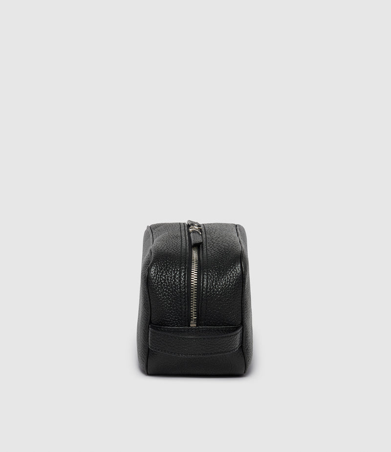 Wash Bag Full Grain Black