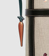Métier x Gohar World Carrot Charm Smooth Calfskin Orange with Dark Green