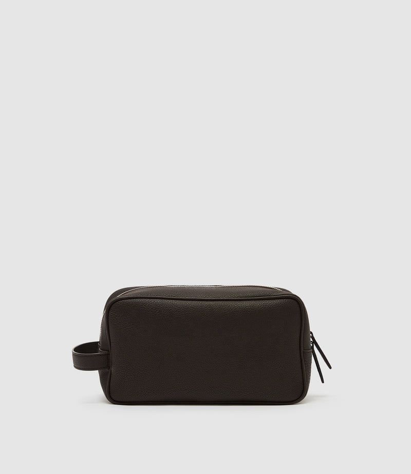 Wash Bag Pebble Grain Chocolate
