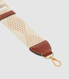 Webbing Strap White Sand and Cognac