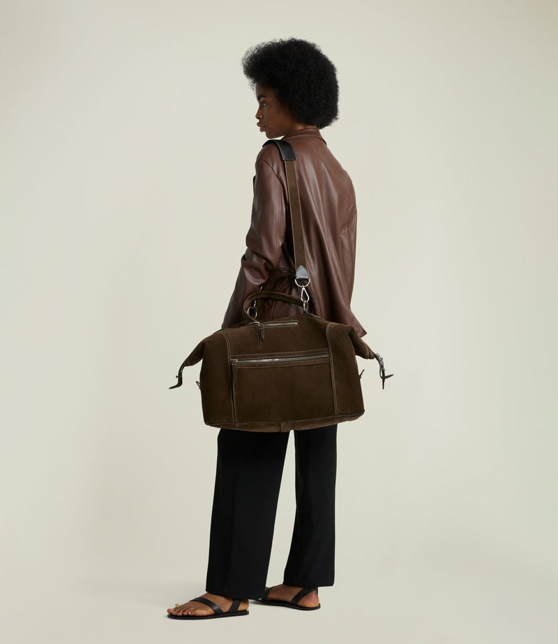 W INDIANA JONES™ Vagabond Duffle Chocolate Suede