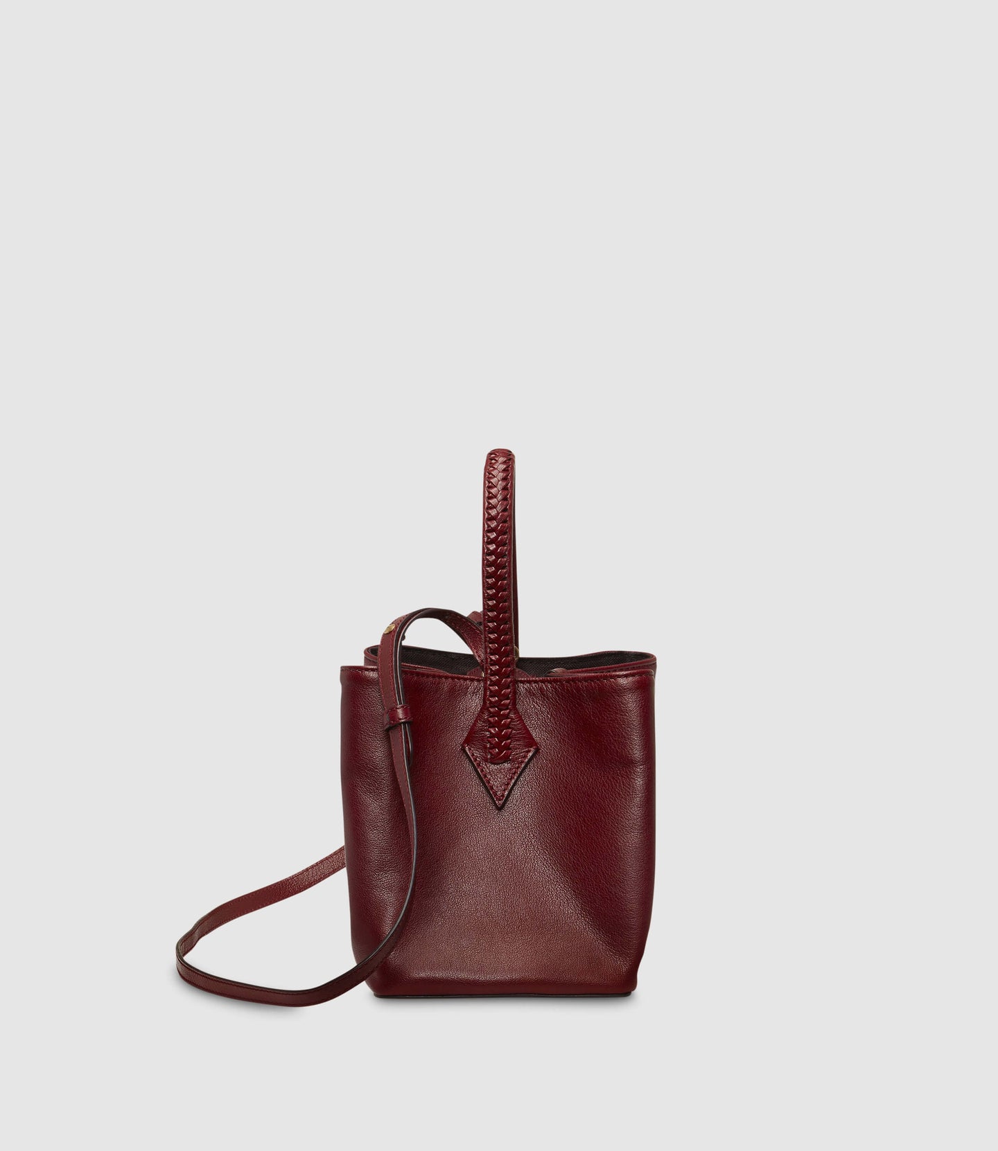 Vérité Mini Collapsible Tote Bag Buffalo Dark Cherry