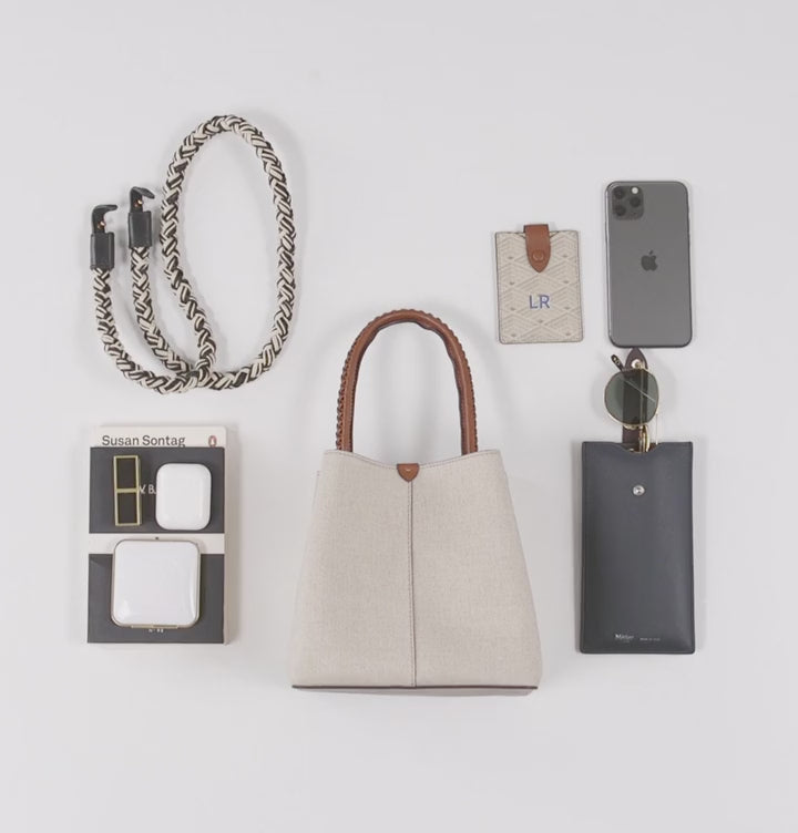 Métier Vérité Mini Collapsible Tote Bag Smooth Italian Calfskin