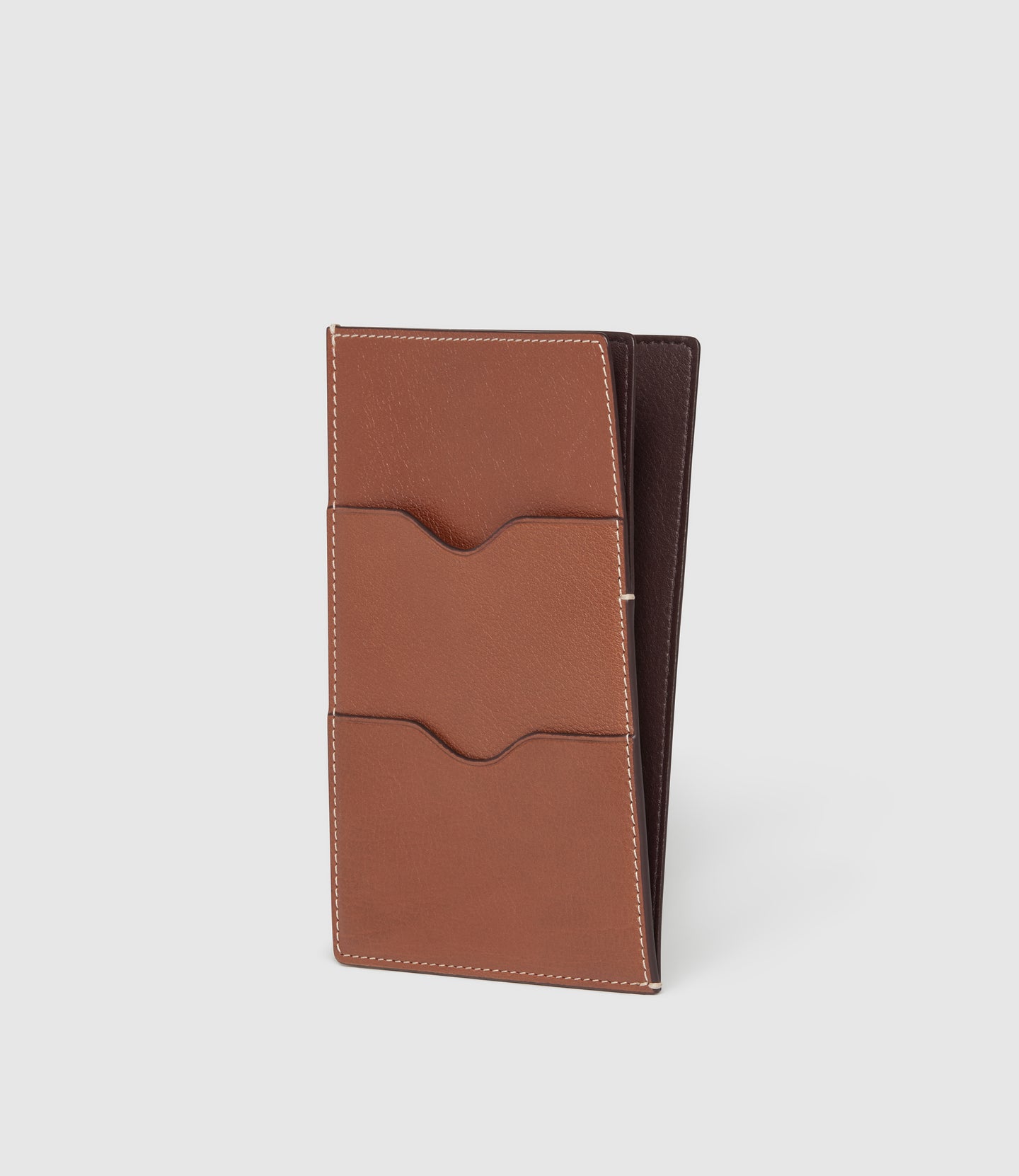 Air Mail x Métier Thin Travel Wallet Buffalo Cognac