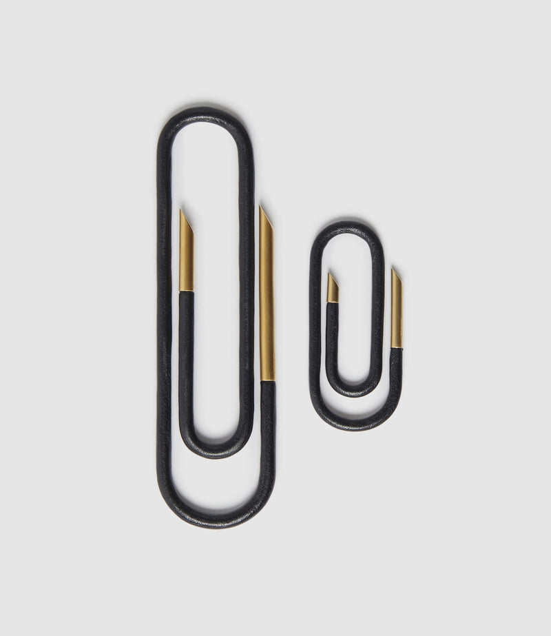 Small Bookmark Gold and Buffalo Black