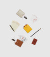 Playing Cards and Deck of Cards Case Set Smooth Calfskin Pollen