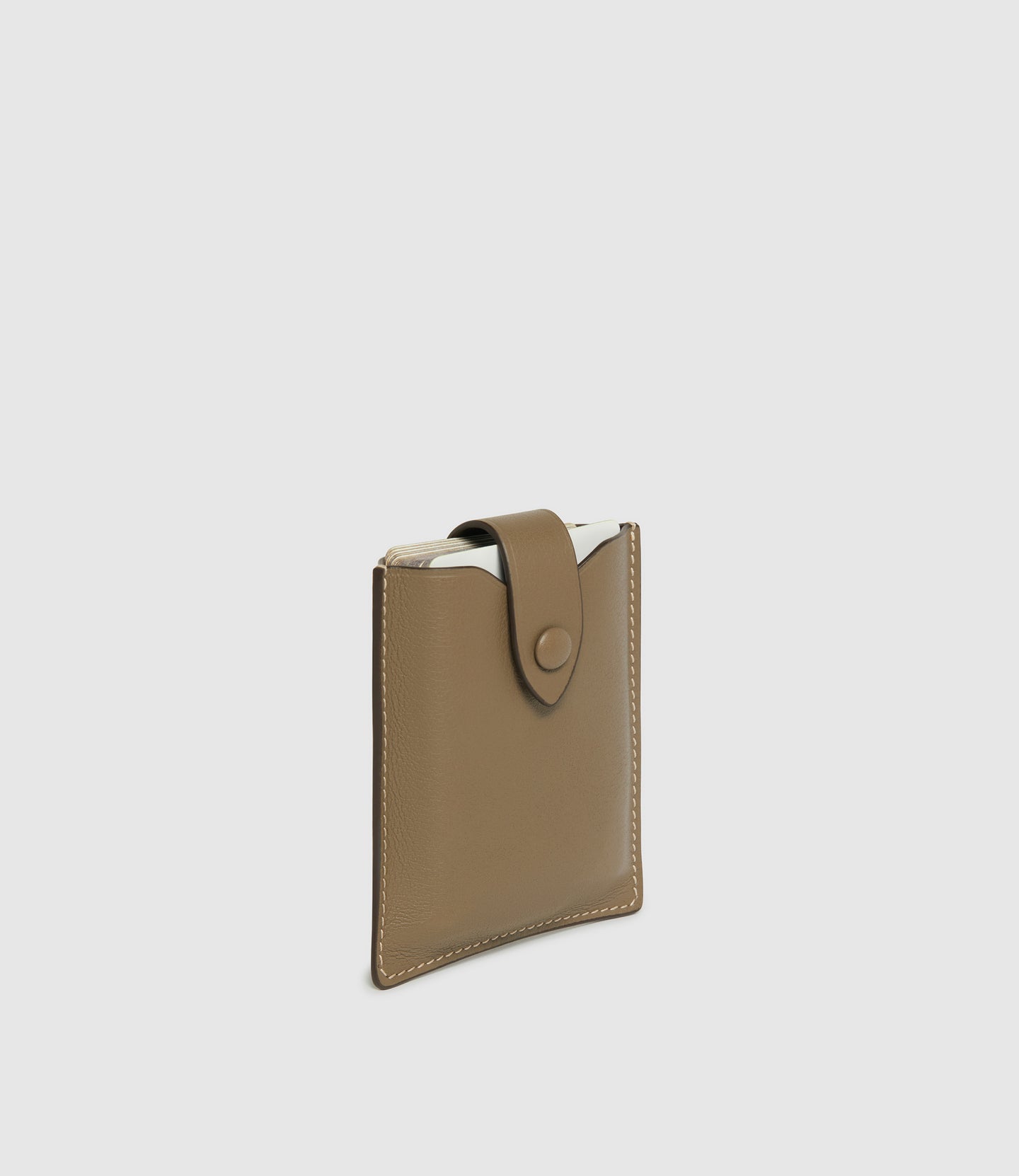 Playing Cards and Deck of Cards Case Set Smooth Calfskin Taupe