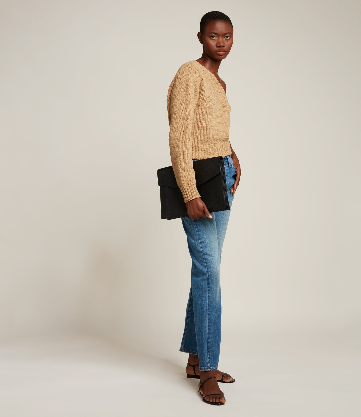 Double Document Folio Buffalo Black