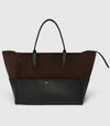 Incognito 42 Suede Chocolate and Smooth Calfskin Black