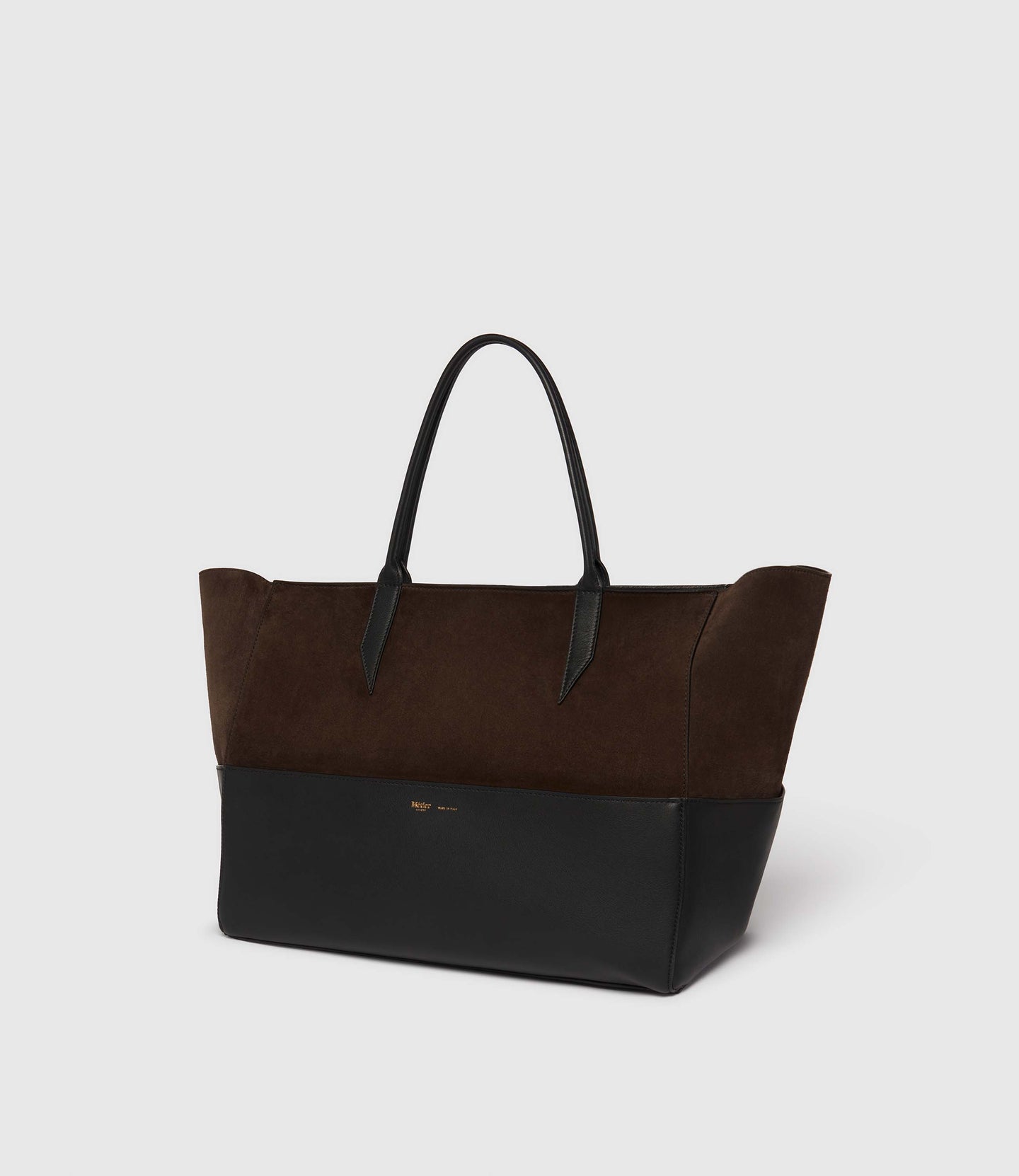 Incognito 42 Suede Chocolate and Smooth Calfskin Black